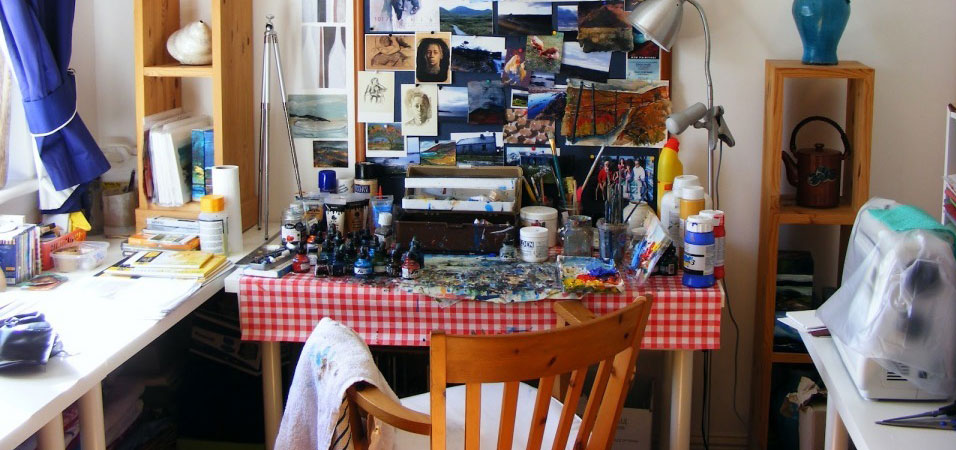 Connemara Artist Deborah Watkins' Studio
